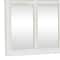 White Wood Farmhouse Rectangular Wall Mirror 48" x 22"